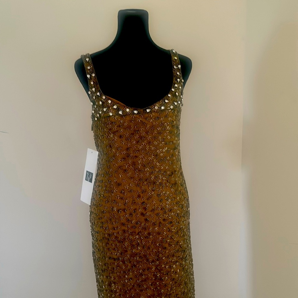 Beautiful brocade party dress.